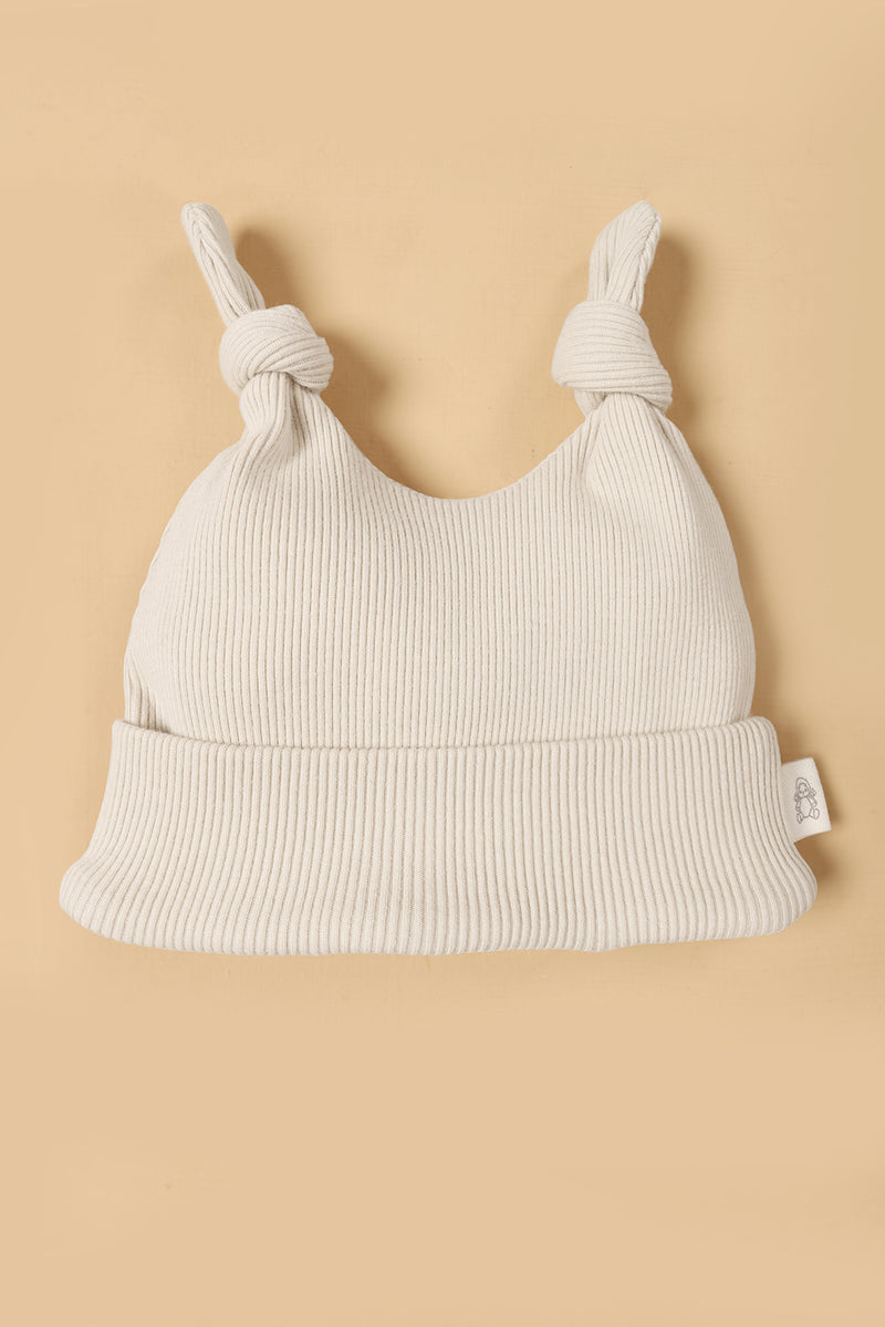Rib Double Knot Haml Baby Cap – Tifl