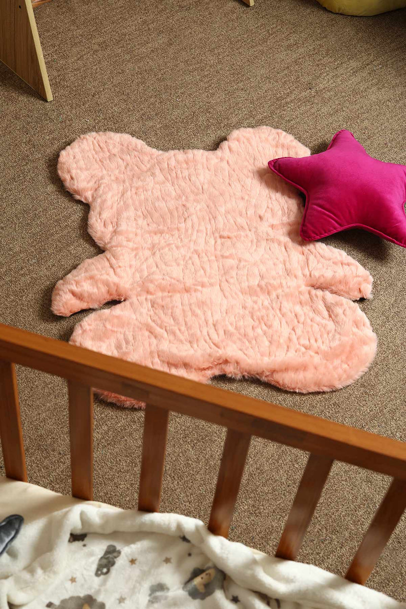 Faux Fur Nursery Teddy Rug Tifl