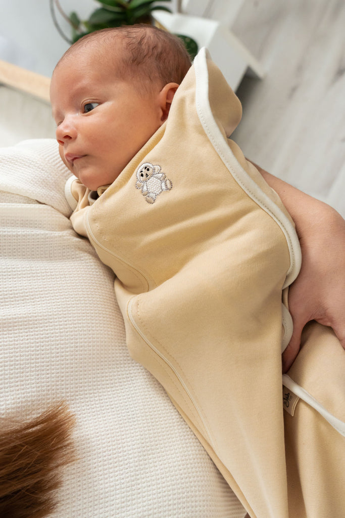 Self-Soothing Haml Swaddle-Beige – Tifl