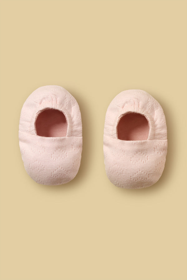 Knitted Jacquard Baby Booties