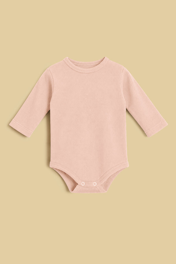 Baby Ribbed Bodysuits or Shirt- Baby Pink