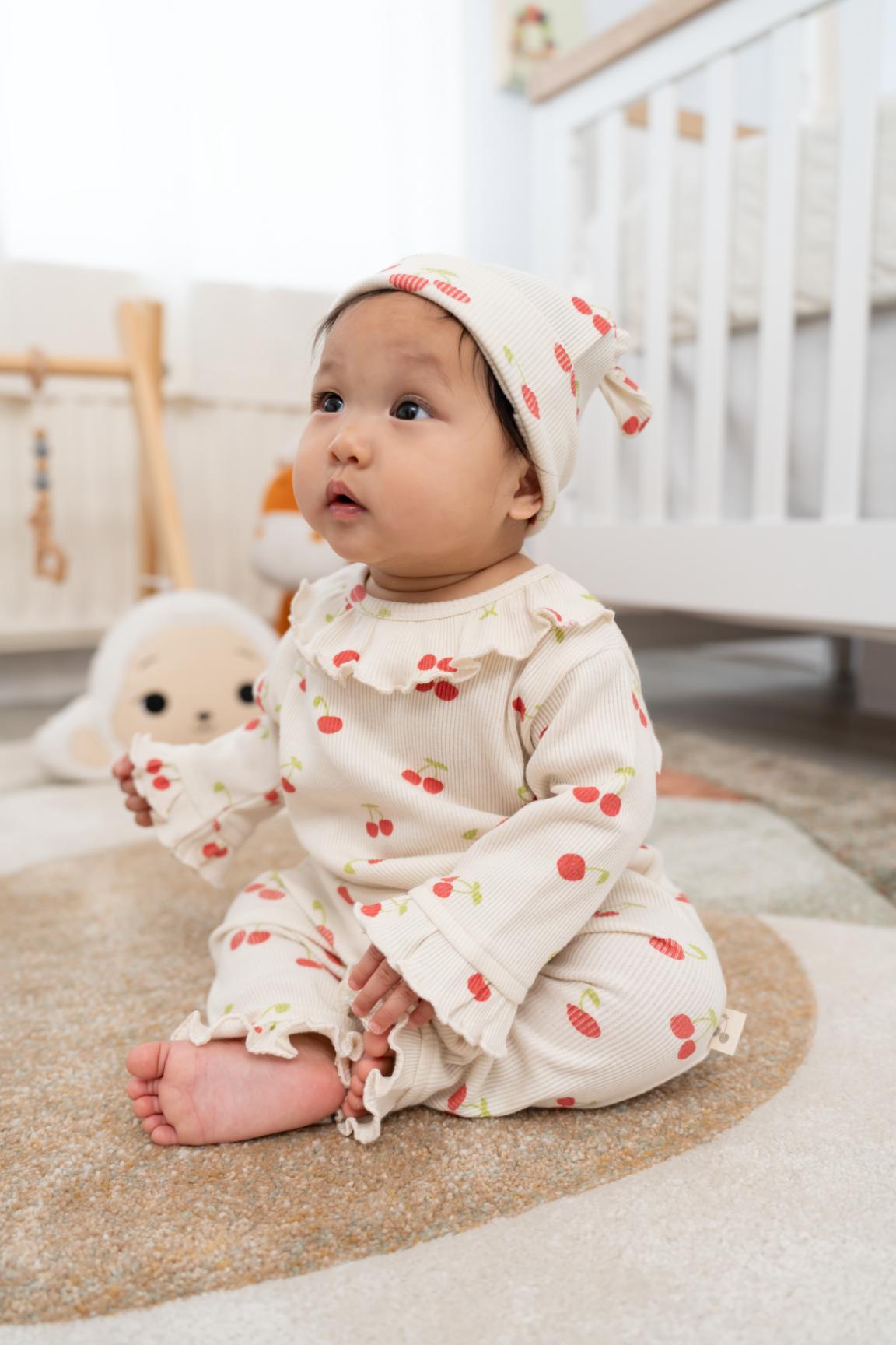 Cherry Printed Baby Romper 1pc – Tifl - Main Image