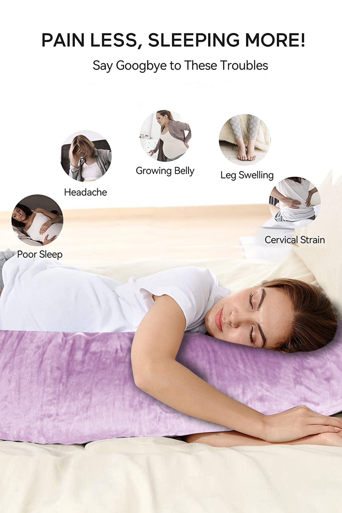 Back Pain U Of C Shaped Pregnancy Pillow Back Pain Comfort Body