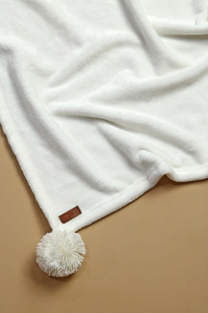 Creamy White Fleece Baby Blanket - Tifl