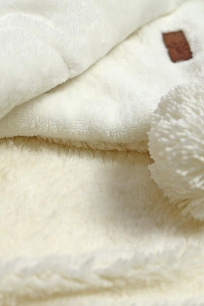 Creamy White Sherpa Baby Blanket - Tifl