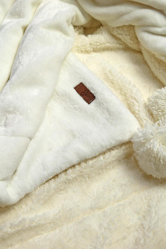 Creamy White Sherpa Baby Blanket - Tifl