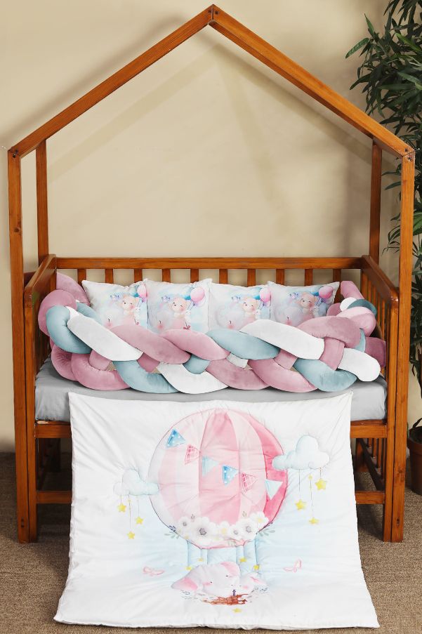 Elephant In The Sky Braided Luxury Cot Set