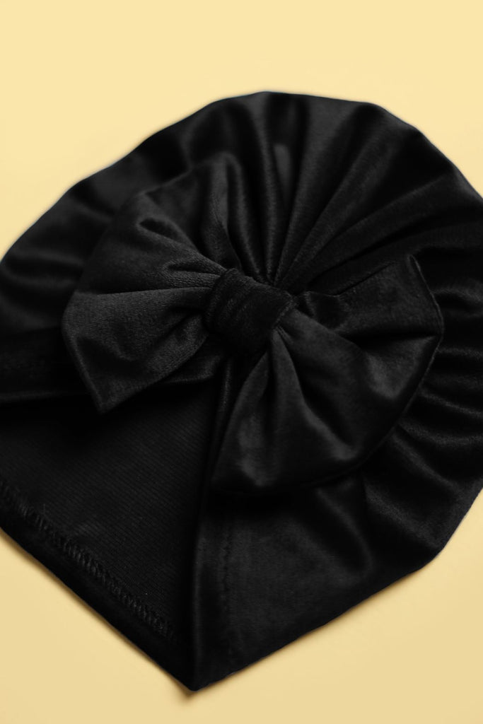 Velvet Baby Turban Headwrap Back